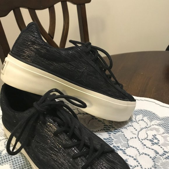 Converse One Star Pro Ox Black/White - Picture 2 of 8